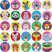 IKAYAS 24 Pack Zoo Animal Carpet Spots Markers Floor Dots for Classroom, Carpet Circles Carpet Spots for Classroom Decoration Elementary Teacher Supplies, Carpet Dots for Kids Back to School Supplies