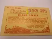 HO Champ Decals S-52 White Stripes 1" HO or 1/2" O Scale