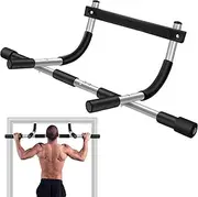 Pull Up Bar for Doorway, Max Capacity 440 lbs Chin Up Bar, Strength Training Door Frame Pull-up Bars, Hanging Bar for Exercise, Indoor Chin-Up Bar Fitness Trainer for Home Gym