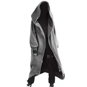 Unbrandded Unisex Long Sleeve Hooded Nazgul Long Coat Zipper Closure Fleece Lined Long Hoodie - SNNGV 2XL