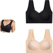 [KBQLXPKJW] Summer Sexy Push Up Wireless Bras,Women's Seamless Mesh Support Yoga Bra/349