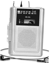 Portable Cassette Player Recorder AM FM Radio, Compact Personal Small Cassette
