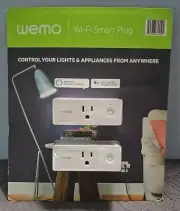 Wemo Mini Wi-Fi Smart Plug 2-pack Works w/Alexa Google Assistant Nest Sealed