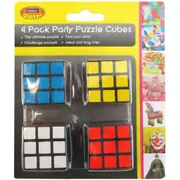 Mini Puzzle Cubes (Pack of 4)