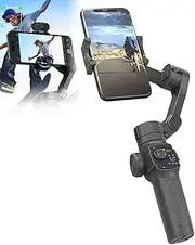 3-Axis Phone Gimbal Stabilizer,Foldable Selfie Stick,AI Tracking & Anti-Shake | Telescopic Rod & Fill Light | Smart Beauty Mode | Adjustable Angle & Video Recording,iOS & Android
