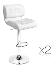 [Artiss] Set Of 2 Pu Leather Gas Lift Bar Stools