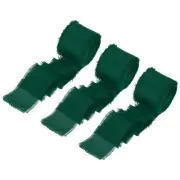 3 Rolls Silk Satin Ribbon, 1.5" 10 Yards Chiffon Fabric Ribbon Forest green