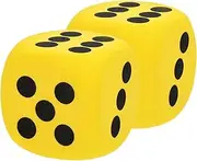 Vaguelly Eva Foam Dice for Kids Large Size Safe Fun Perfect for Classroom Parties Games