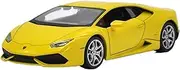 Scale Finished Model Car 1/24 for Lamborghini Huracan LP 610-4 Supercars Simulation Car Model Collection Souvenirs Die-cast Vehicles Miniature Replica Car(Yellow)