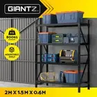 Giantz 2Mx1.5M Garage Shelving Warehouse Rack Pallet Racking Storage Shelf Black