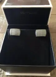 David Yurman Royal Cord Dome Sterling Silver Cufflinks NWT!
