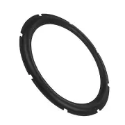 (Black)12 Inch Rubber Perforated Speaker Foam Board Subwoofer Surround Fit