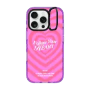 iPhone 16 Pro Impact Ring Stand Case MagSafe Compatible Follow Your Heart