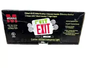 NEW Morris 73040 Round Head LED Combo Exit Emergency Light, Standard Type, Red