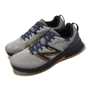 【NEW BALANCE】越野跑鞋 Hierro V7 2E 寬楦 男鞋 灰 藍 防水 黃金大底 全地形 NB 紐巴倫(MTHIGQ7-2E)