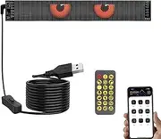 Devil Eyes Light for,Programmable Flex Car LED Signs,RGB Devil Eye Lamp Soft Screen for Vehicle, Store, Party, Bar, Hotel