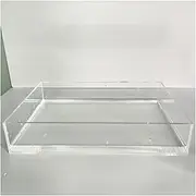 Acrylic Props Shooting Tray, Acrylic Photo Props Floating Tray Multi-Use Display Storage Box 30x(10-30) x5cm(30x25cm(11.8x9.8in))