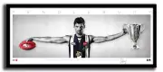 SCOTT PENDLEBURY MINI WINGS COLLINGWOOD MAGPIES FC AFL PRINT FRAMED MEMORABILIA