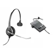 Poly SupraPlus H251 Monaural Wired Headset with Plantronics Vista M22 Amplifier 91783-11 for Visually Impaired