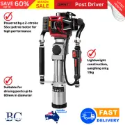 Giantz Petrol Post Driver 2-Stroke 55CC Rammer Star Picket Farm Fence Pile Punch