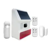 Waterproof Solar Wireless Home Security DIY burglar Alarm system Detector Sensor
