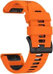 [Fleshy Leaf] 26MM Fenix 7X 6X Pro 5X Plus Quickfit Watch Band, Soft Silicone Strap for GARMIN Enduro 2/Descent MK2i /MK3i 51mm/Tactix 7Pro/Epix Pro 51mm Wristband