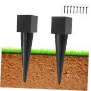 4"x4" Fence Post Anchor Ground Spike,(Internal 3.6"x3.6"),Metal 2 Pcs 4"x 4"