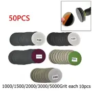 Sandpaper Hook & Loop Replacement Sandpaper 1000/1500/2000/3000/5000Grits 50pcs