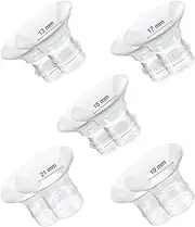 Flange Inserts 13/15/17/19/21mm 10PCS Compatible with 24mm Breast Pump Flange/Shield, Momcozy S12 Pro/S9 Pro/S12/S9, TSRETE/MomMed/Kmaier Breast Pump Replacement Parts/Accessories