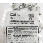 SMC KQ2U08-10A - Push-In to Push-In Pneumatic Tubing Fitting 3Ports Pack of 1