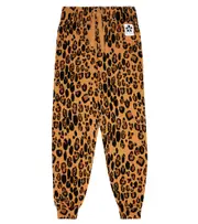 [Mini Rodini] Mini Rodini Basic Leopard jersey sweatpants M 12/18 brown