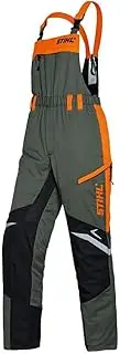 [Stihl] Ergo Function Dungarees with Cut Protection Olive Green/Orange/Black