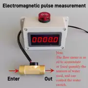 Automatic Control Flow Meter Water Pipe Flow Rate Measurement Digital Display