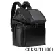 【Cerruti 1881】限量2折 義大利頂級小牛皮後背包 CEZA05645M 全新專櫃展示品(黑色)