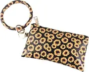 [Holibanna] Classic Yellow Sunflower Design Women's Wallet N-Shape Purse Multi-Function Coin Pouch