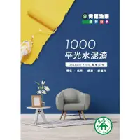 在飛比找蝦皮購物優惠-【全新/現貨】5加侖(約18L)-青葉1000平光水泥漆一般