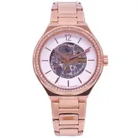 在飛比找森森購物網優惠-FOSSIL 美國最受歡迎頂尖潮流時尚機械腕錶-玫瑰金+白面