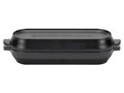 Snow Peak Coro dutch Series – Premium Cast Iron Cookware for Solo and Duo Outdoor Cooking, Oval