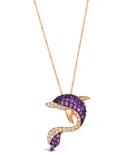 Le Vian Resort Collection 14K Rose Gold 1.08 ct. tw. Diamond & Pink Sapphire Pendant