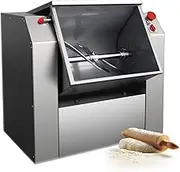 Commercial Dough Mixer, Stainless Steel Food Mixer, Kitchen Heavy Duty Flour-Mixing Machine, Bi-Directional Rotation, Dough Kneading Machine for Making Pasta Pizza 25kg Round Knife