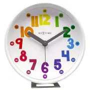 NEW NeXtime Sophia Kids Night Light Wall or Desk Alarm Clock, 14cm