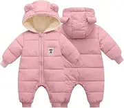 [BYFRI] Baby Boys Girls Snowsuit Infant Winter Clothes Newborn Hooded Jacket Toddler Jumpsuit Coat