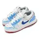 Nike Air Jordan 1 Low SE GS 大童鞋 女鞋 白 藍 紅 漸層 AJ1 FN8895-141