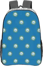 [DRTGEDS] South Dakota Flag Clear Backpack,High Capacity Clear Bag For Travel,Work,Festival, Concerts Women Men Unisex