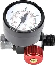 Air Compressor Regulator, Professional Air Pressure Regulator Aluminium Alloy Durable for Spray Gun for Pneumatic Tool