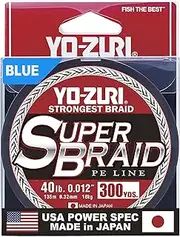 Yo-Zuri Superbraid Blue 300 Yards Superbraid Fishing Line