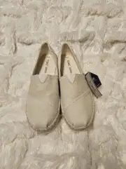 Toms Alpargata Platform Rope Neutral Espadrille Slip On Ortholite Shoes Size 9.5
