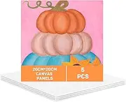 Canvases for Painting Canvas Boards Blank Canvas Panels Art Supplies Paint Canvas for Acrylics Oil Watercolor Tempera Paints 5 Pack, 8 x 8 Inch