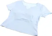 [Dickly] Women Yoga Shirts Activewear V Neck T Shirt Trendy Yoga Tops Quick Dry Sportswear