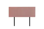 Linen Fabric Queen Bed Deluxe Headboard Bedhead - Pearl Copper Brown